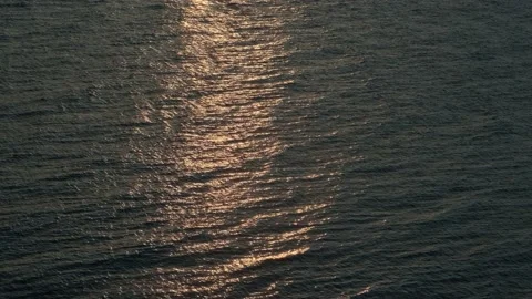 Sunset sea rippling. Stock Footage 198847967