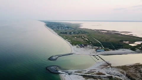 Sunset, sea, strait Stock Footage 166824209