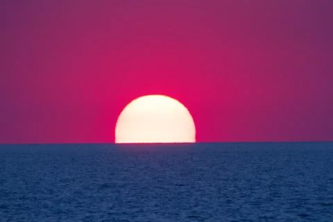 Sunset sea sun Stock Photos