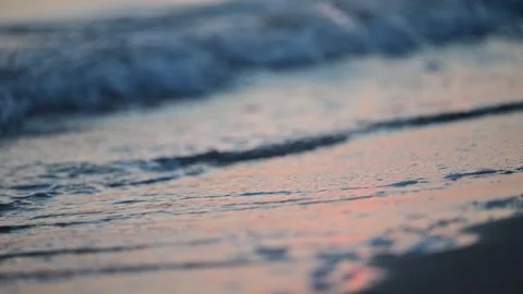 Sunset on the sea. Sun is reflected on surface of sea. slowmotion 4k footage Stock Footage 288629864