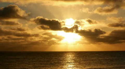 Sunset on the sea. Time lapse. 库存影片 10898002