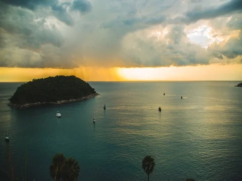 Sunset  at the sea, time lapse Stock-Footage 70010980