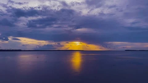 Sunset sea time-lapse Stock-Footage 270089234