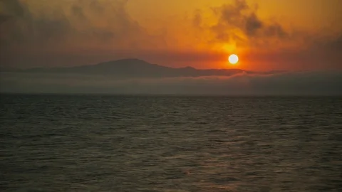 Sunset at the sea Timelapse Stock Footage 90715407