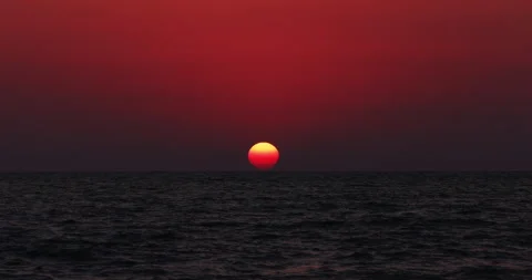 Sunset on the sea timelapse 스톡 동영상 159501846