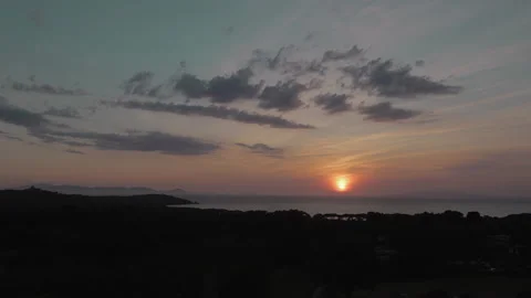 Sunset on the sea TimeLapse, Tuscany Stock Footage 131032387