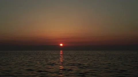 Sunset at Sea - Timelapse video Stock Footage 45991311