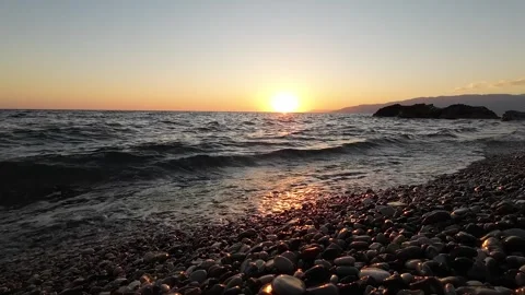 Sunset on the sea. Turkey Stock Footage 299902471