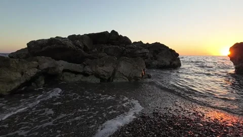 Sunset on the sea. Turkey Stock Footage 299902616