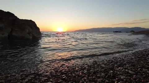 Sunset on the sea. Turkey Stock Footage 299902673