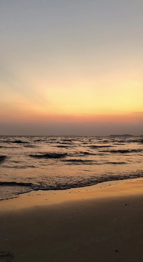 Sunset sea wave Stock Footage 253533711