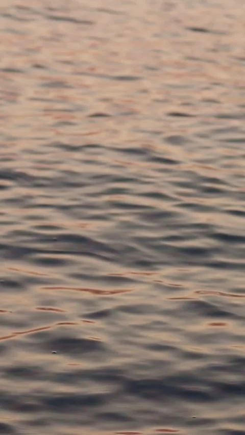 Sunset on the sea with waves and reflection in the water Video stock 297029565