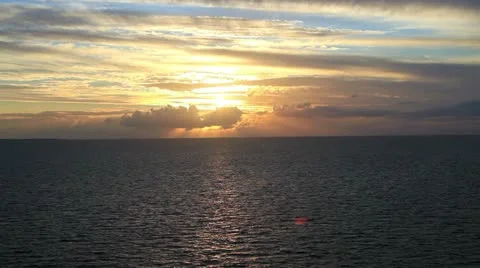 Sunset at Sea2 Video stock 10807282