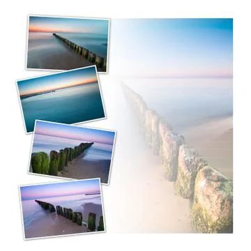Sunset seascape Stock Photos