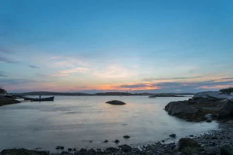Sunset seascape Stock Photos