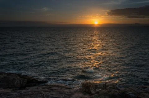 Sunset seascape Stock Photos