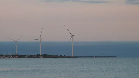 Sunset on a seashore Copenhagen, Denmark Stock Footage 288201767