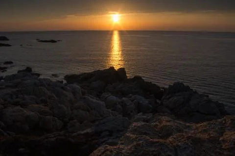 Sunset at the seaside 写真素材