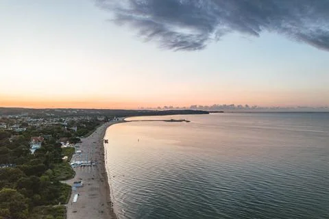 Sunset on the seaside Foto stock