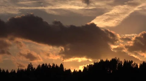 Sunset, Seattle, WA Vídeo Stock 45294603