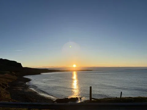 Sunset on the see Foto stock