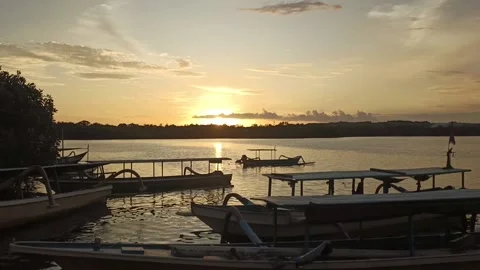 Sunset serangan beach Stock Footage 233428936