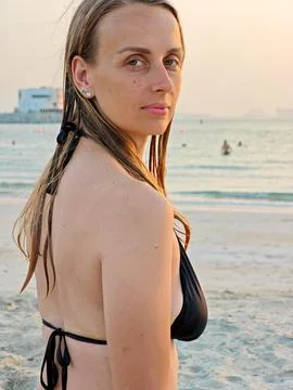 Sunset Serenity at the Beach 库存照片