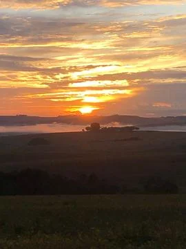 Sunset in Serra da Canastra - MG Fotos de archivo