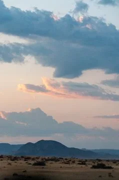 Sunset at sesriem Stock Photos