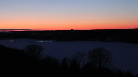 Sunset Setting Over Horizon 動画素材 126556597