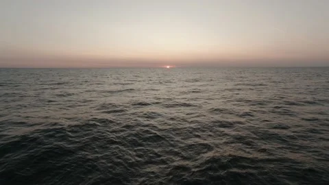 Sunset From Ship Stock Footage 150732429