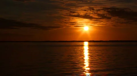 Sunset Shore 스톡 동영상 1071325