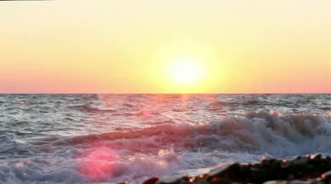 Sunset shore 動画素材 26695246