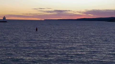 Sunset at shore Stock Footage 45994461