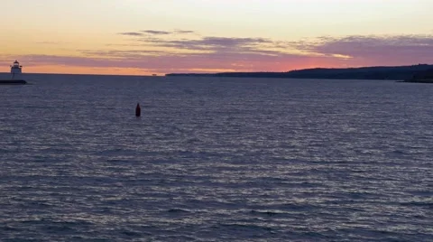 Sunset at shore Stock Footage 45994724