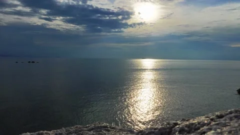 Sunset shore Stock Footage 132057523