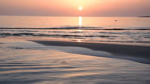 Sunset by the shore Stock Footage 149691406