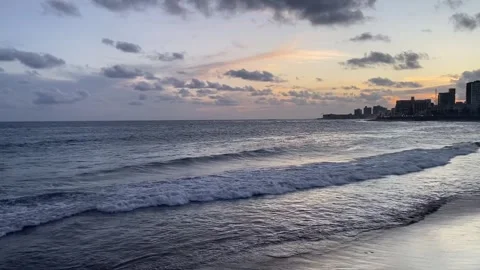 Sunset by the shore. Video stock 290374659