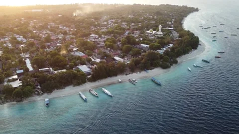 Sunset shoreline slide Stock Footage 329714012