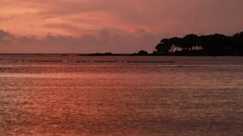Sunset shot in Hawaii Video stock 42043475