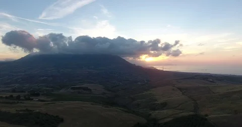 Sunset in sicily Stock Footage 90805088