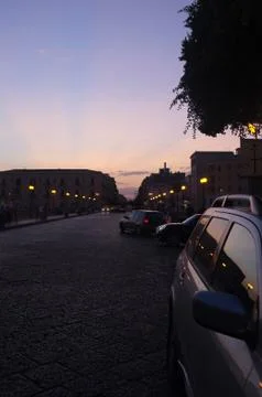 Sunset in Sicily Foto stock