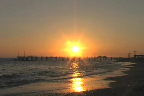 Sunset Side Turkey Stock Footage 113006