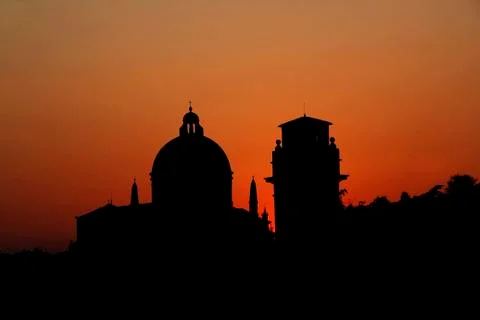 Sunset Silhouette Stock Photos