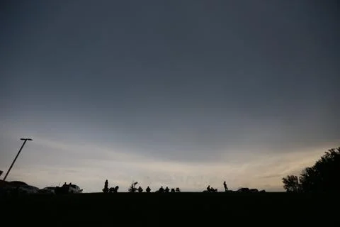 Sunset Silhouette Stock Photos