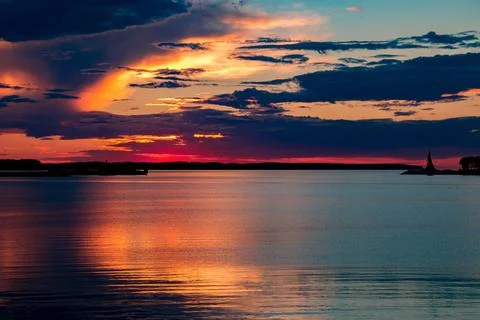Sunset Silhouette Stock Photos