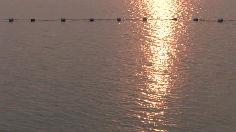 Sunset at Silver Lake Stock Footage 25394494