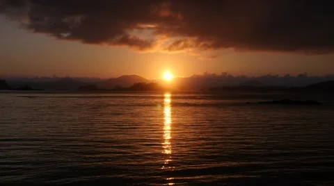 Sunset, sitka bay, alaska Stock Footage 41214903