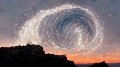 Sunset Sky Abstract Nature Dramatic Blue and Orange Colorful Clouds Stock Footage 213319656