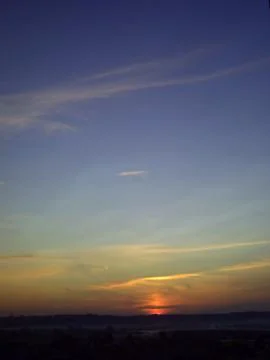 Sunset sky and cloud twilight background. Colorful dramatic sky with cloud at 写真素材
